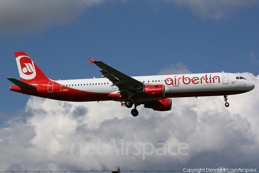 Air Berlin Airbus A321-211 (D-ABCA) | Photo 408251