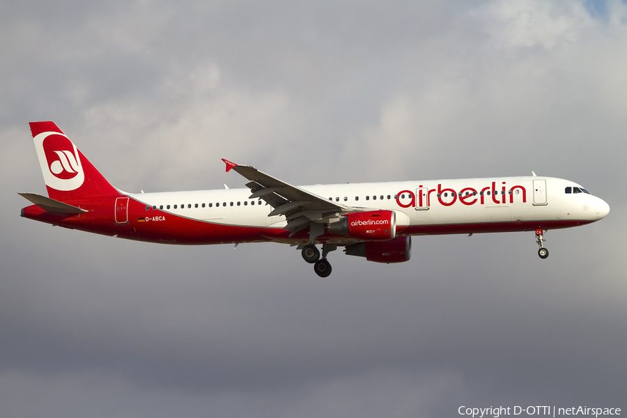 Air Berlin Airbus A321-211 (D-ABCA) | Photo 415730