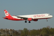 Air Berlin Airbus A321-211 (D-ABCB) at  Hamburg - Fuhlsbuettel (Helmut Schmidt), Germany