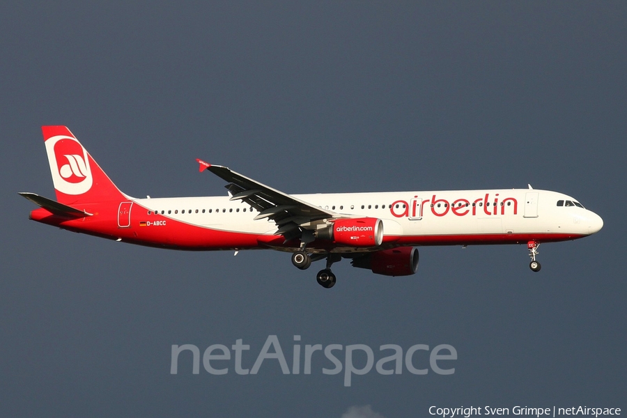 Air Berlin Airbus A321-211 (D-ABCC) | Photo 51217