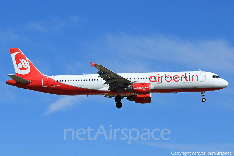 Air Berlin Airbus A321-211 (D-ABCF) | Photo 306421