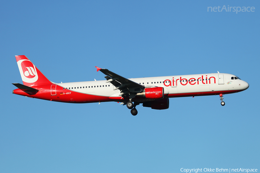 Air Berlin Airbus A321-211 (D-ABCF) | Photo 38565