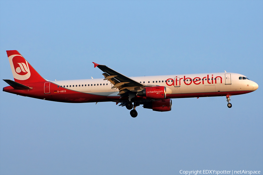 Air Berlin Airbus A321-211 (D-ABCG) | Photo 276066