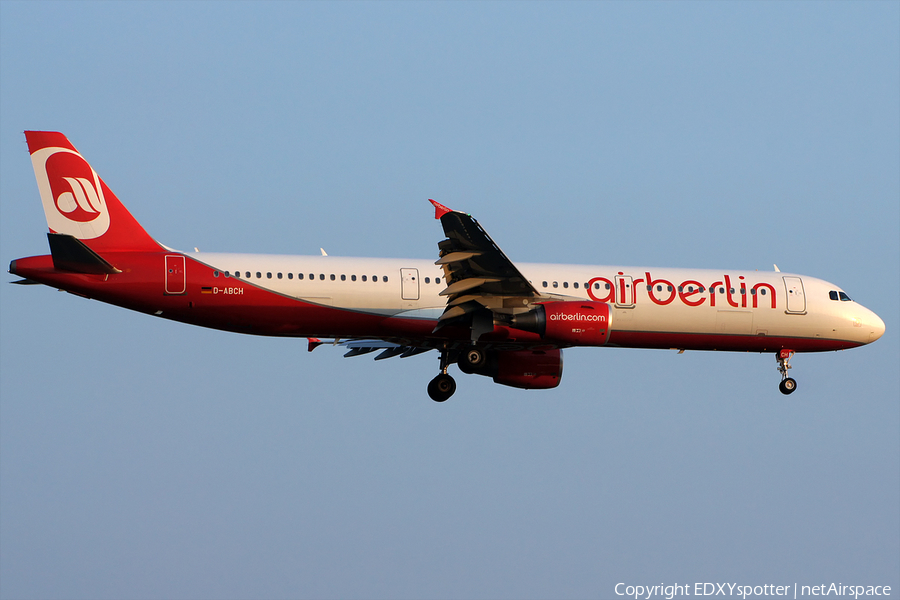 Air Berlin Airbus A321-211 (D-ABCH) | Photo 276067