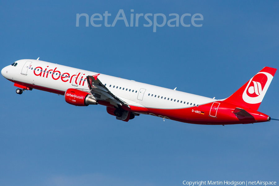 Air Berlin Airbus A321-211 (D-ABCI) | Photo 86657