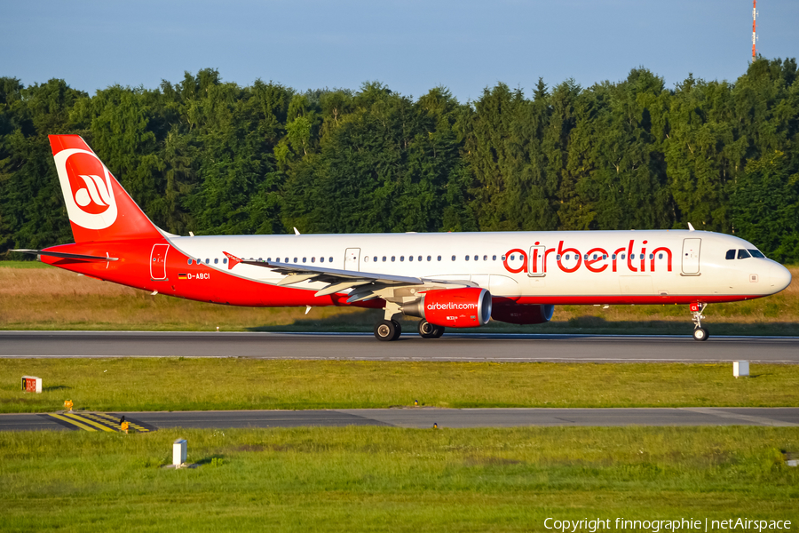 Air Berlin Airbus A321-211 (D-ABCI) | Photo 482682