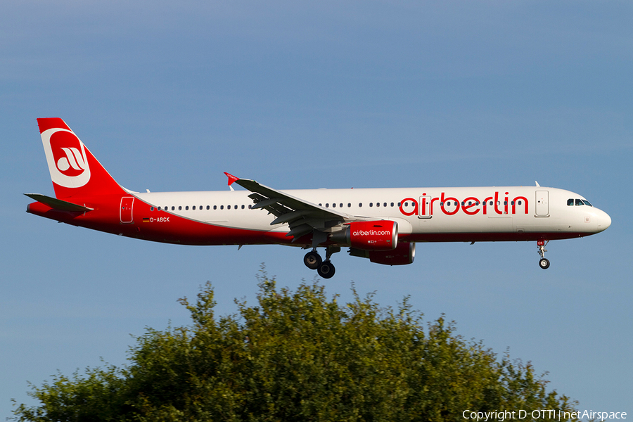 Air Berlin Airbus A321-211 (D-ABCK) | Photo 388185