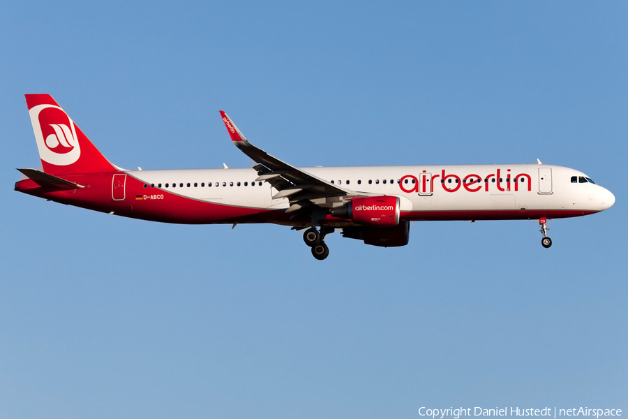 Air Berlin Airbus A321-211 (D-ABCO) | Photo 513043