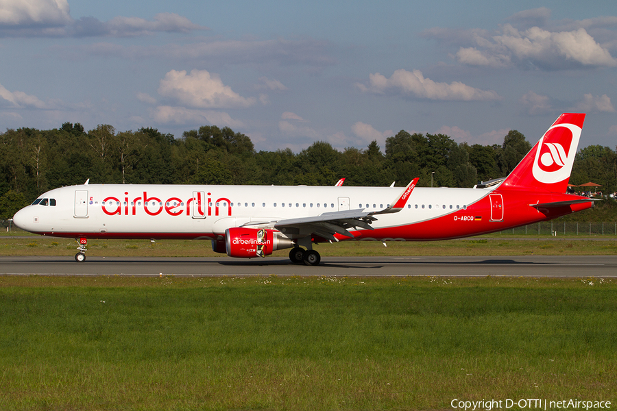 Air Berlin Airbus A321-211 (D-ABCQ) | Photo 514315