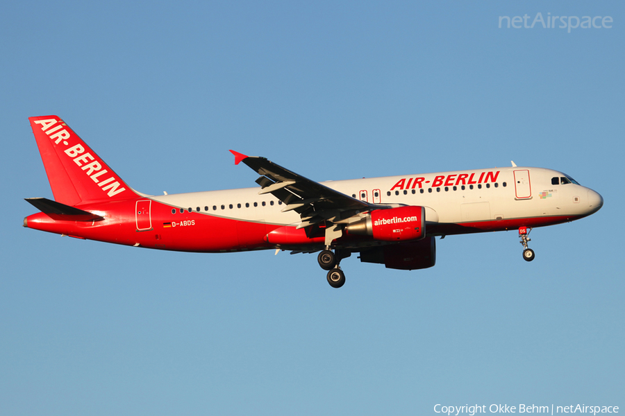 Air Berlin Airbus A320-214 (D-ABDS) | Photo 52909