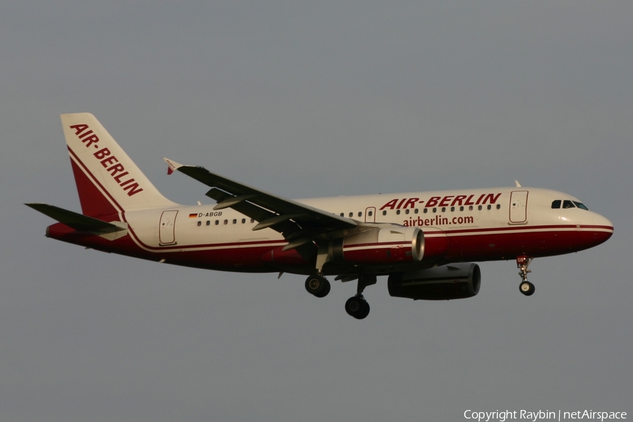 Air Berlin Airbus A319-132 (D-ABGB) | Photo 559087