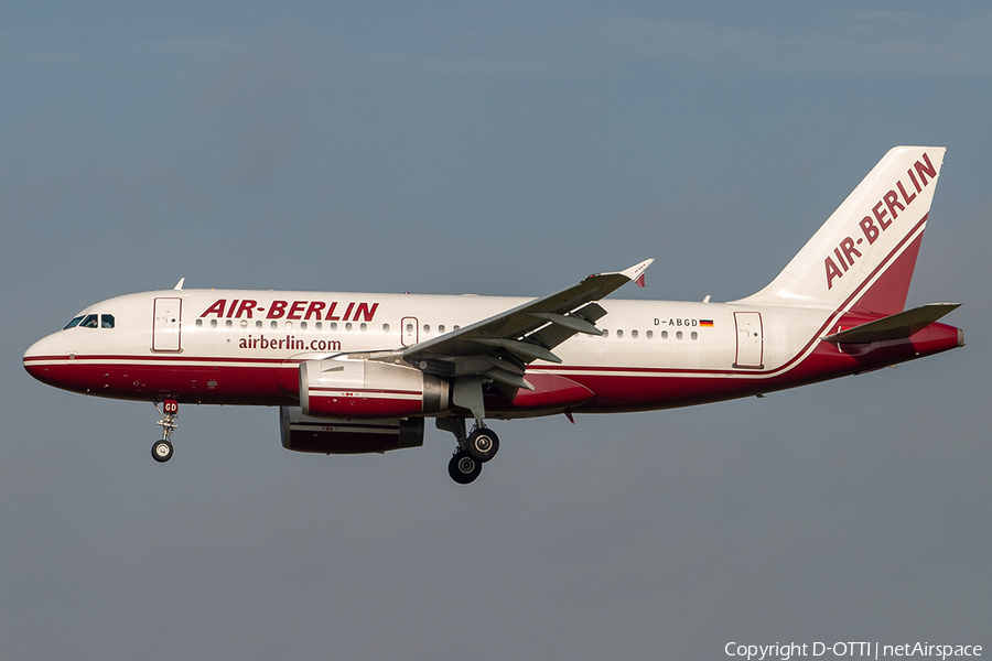 Air Berlin Airbus A319-132 (D-ABGD) | Photo 291711