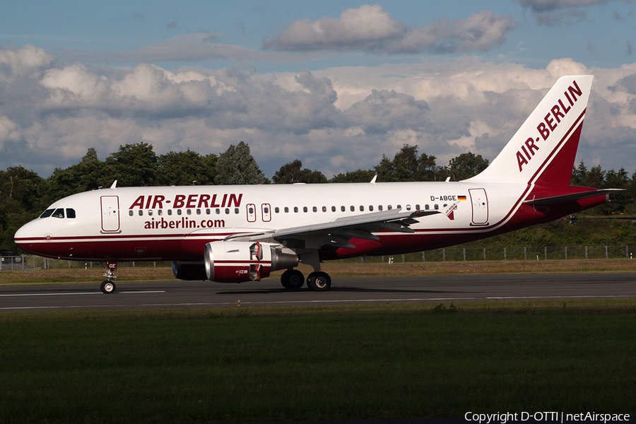 Air Berlin Airbus A319-112 (D-ABGE) | Photo 201688