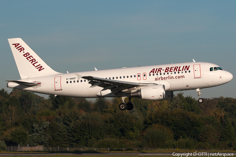 Air Berlin Airbus A319-112 (D-ABGF) | Photo 210310