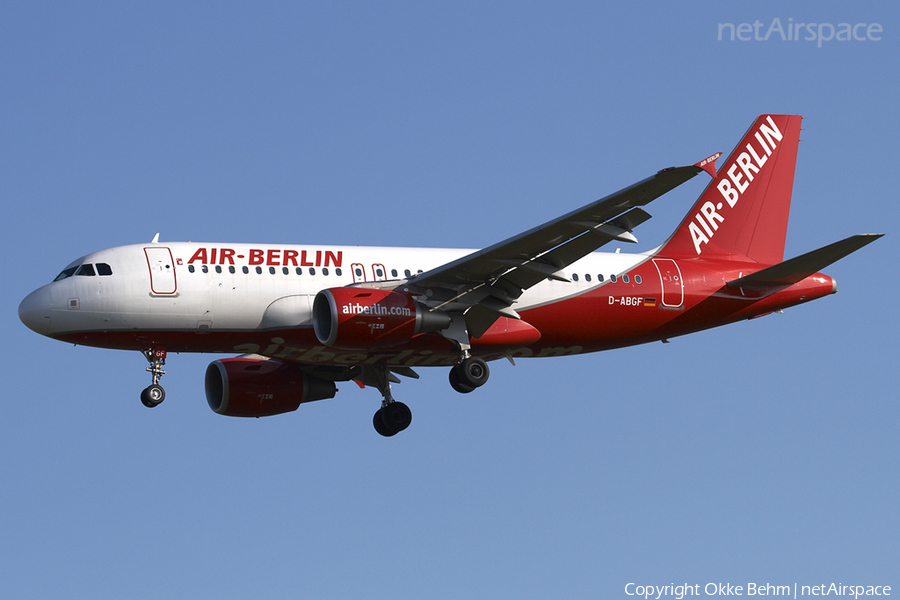 Air Berlin Airbus A319-112 (D-ABGF) | Photo 42133