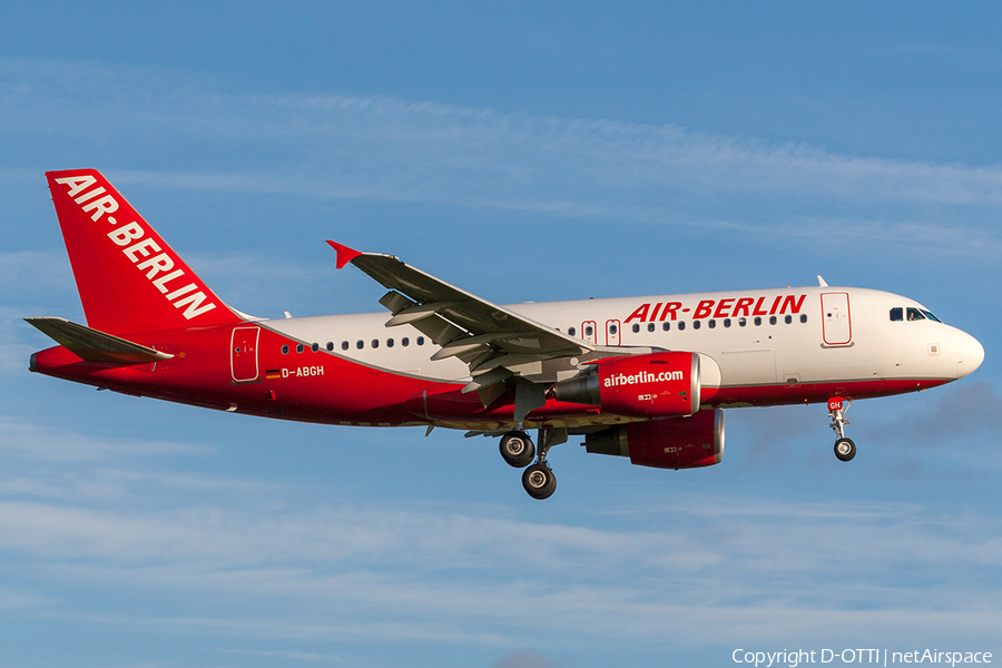 Air Berlin Airbus A319-112 (D-ABGH) | Photo 205051