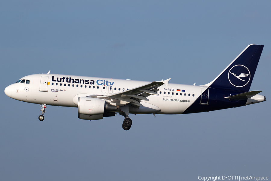 Lufthansa City Airlines Airbus A319-112 (D-ABGH) | Photo 653991