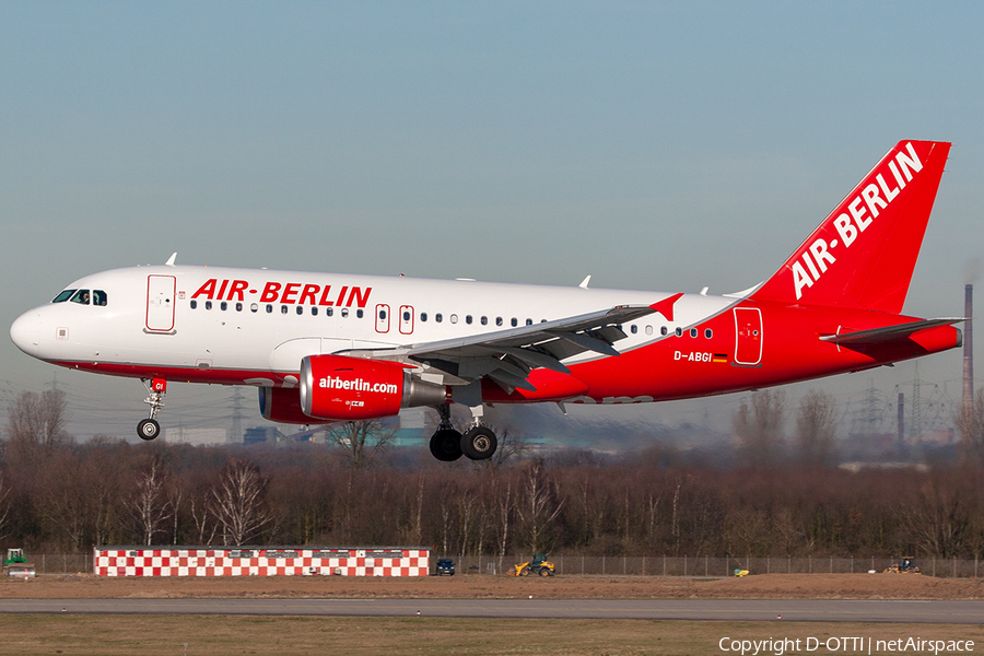 Air Berlin Airbus A319-112 (D-ABGI) | Photo 237657