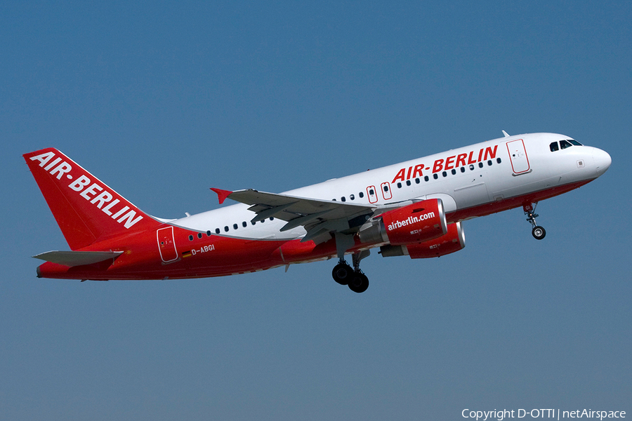 Air Berlin Airbus A319-112 (D-ABGI) | Photo 257420