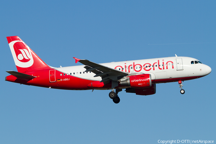 Air Berlin Airbus A319-112 (D-ABGJ) | Photo 485500