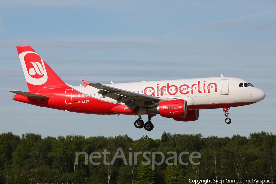 Air Berlin Airbus A319-112 (D-ABGK) | Photo 21331