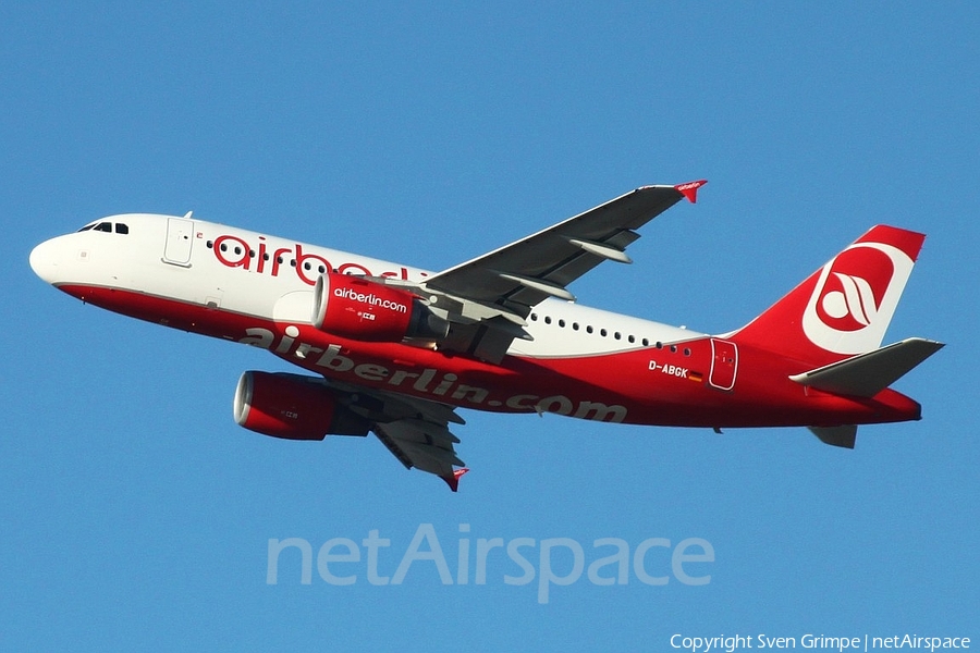 Air Berlin Airbus A319-112 (D-ABGK) | Photo 224700