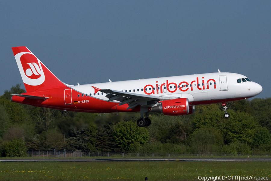 Air Berlin Airbus A319-112 (D-ABGK) | Photo 257173