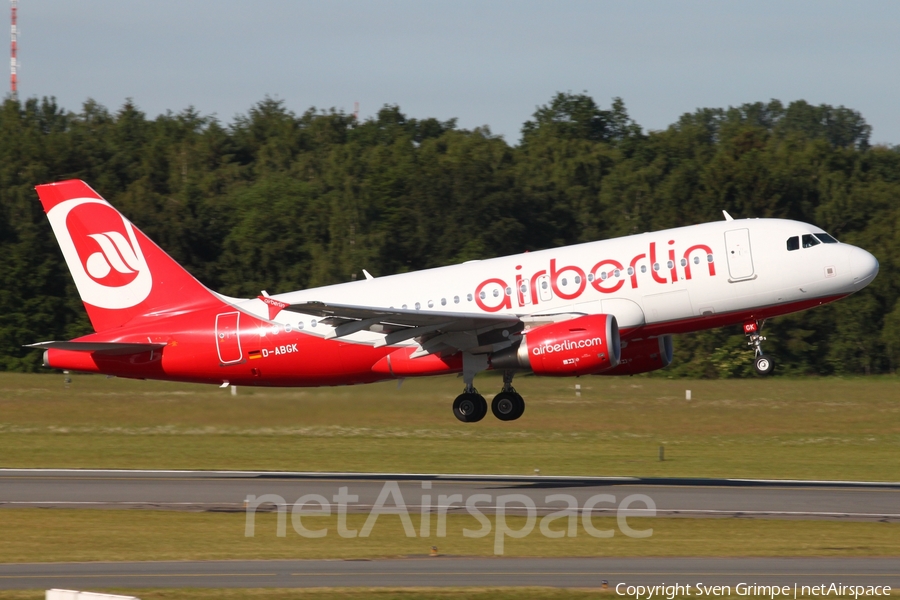 Air Berlin Airbus A319-112 (D-ABGK) | Photo 442945