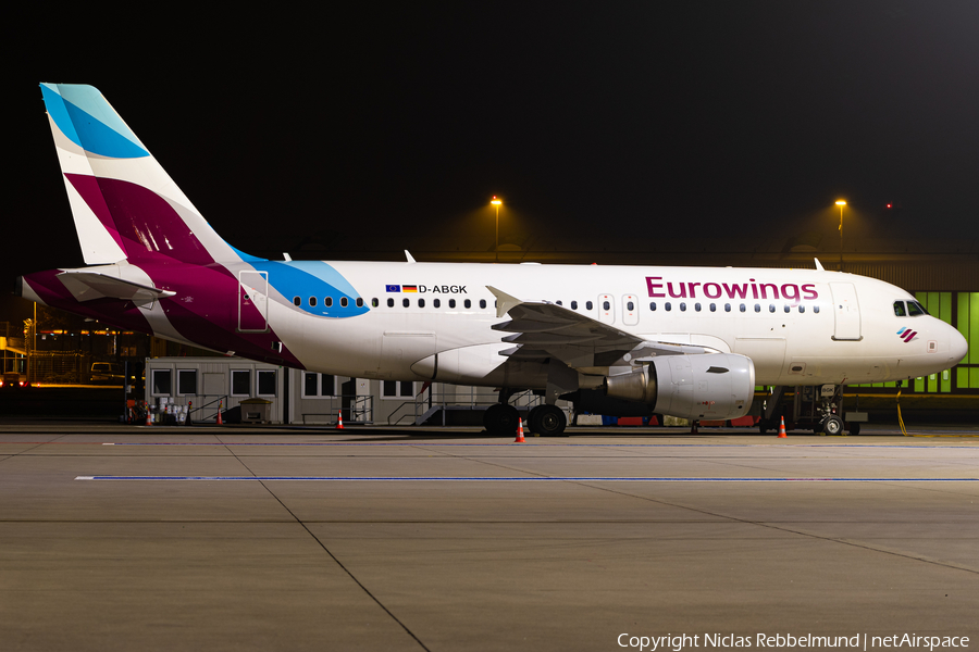 Eurowings Airbus A319-112 (D-ABGK) | Photo 360225