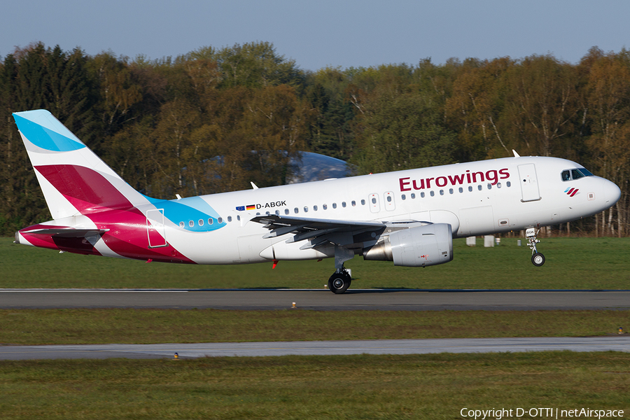 Eurowings Airbus A319-112 (D-ABGK) | Photo 446394