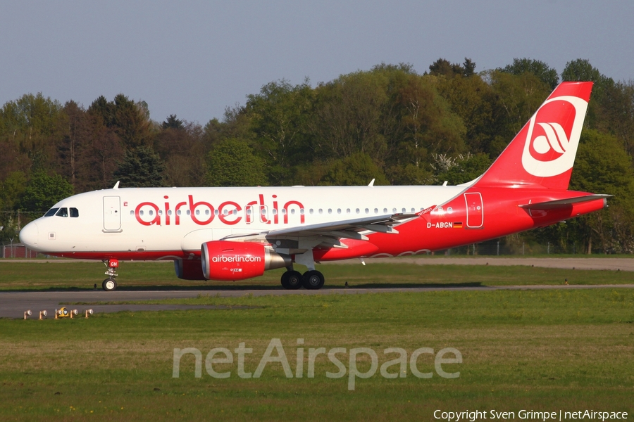 Air Berlin Airbus A319-112 (D-ABGN) | Photo 433017