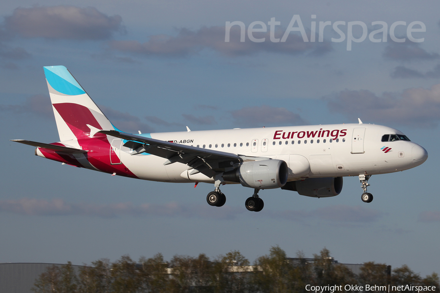Eurowings Airbus A319-112 (D-ABGN) | Photo 159470
