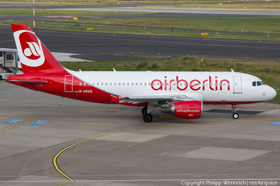 Air Berlin Airbus A319-112 (D-ABGQ) | Photo 117502