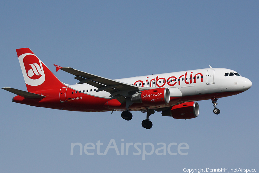 Air Berlin Airbus A319-112 (D-ABGR) | Photo 401268