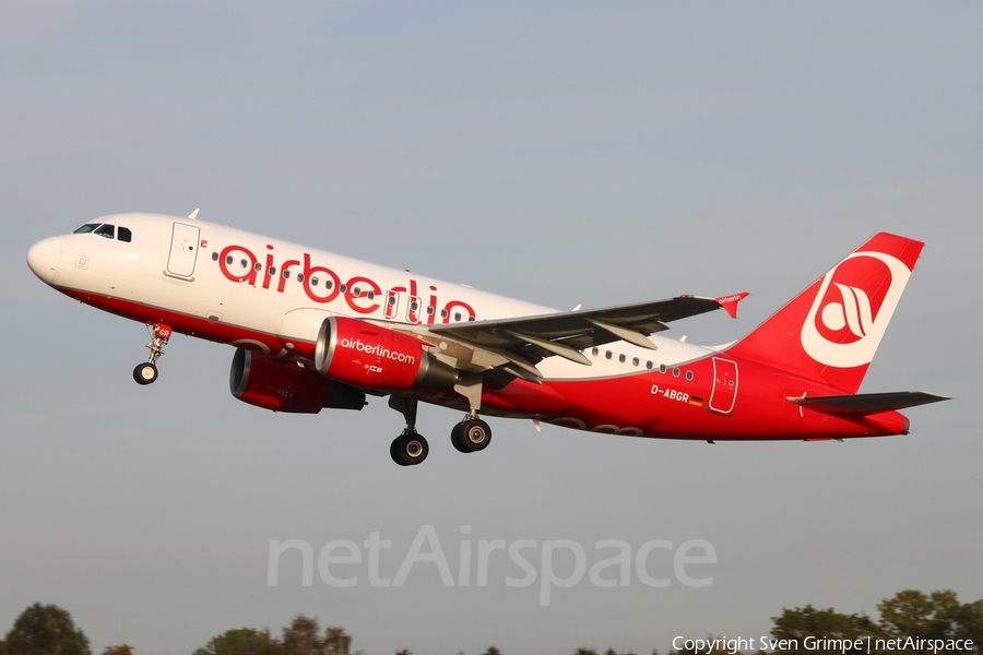 Air Berlin Airbus A319-112 (D-ABGR) | Photo 454404