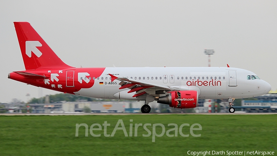 Air Berlin Airbus A319-112 (D-ABGS) | Photo 209275