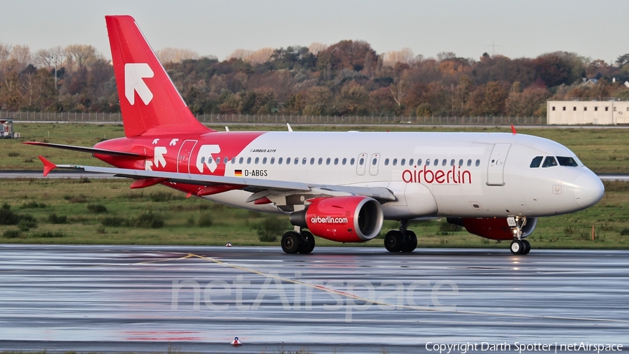 Air Berlin Airbus A319-112 (D-ABGS) | Photo 224249