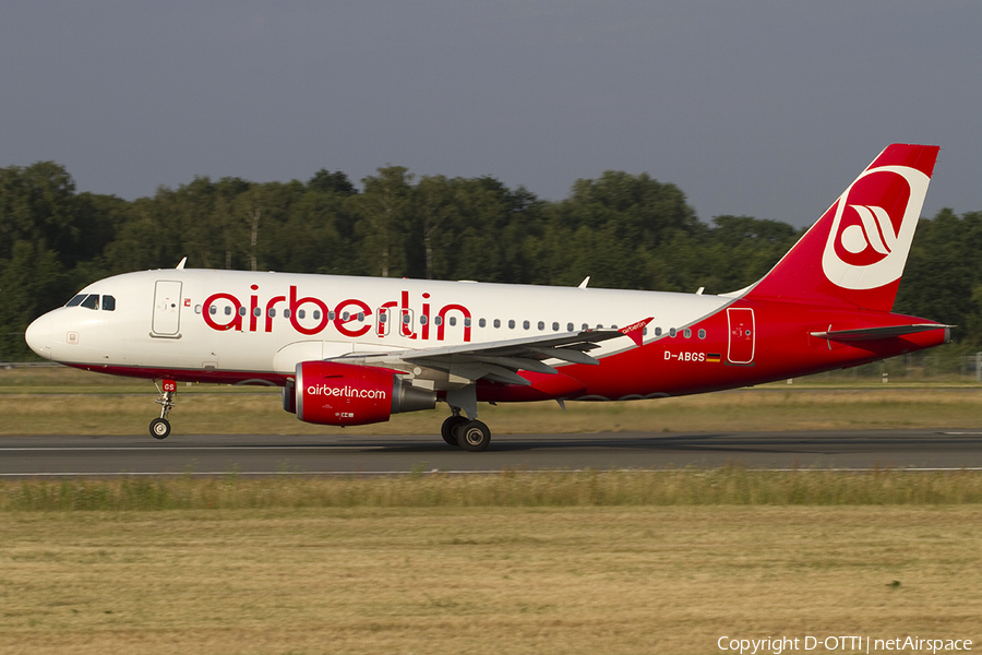 Air Berlin Airbus A319-112 (D-ABGS) | Photo 300036