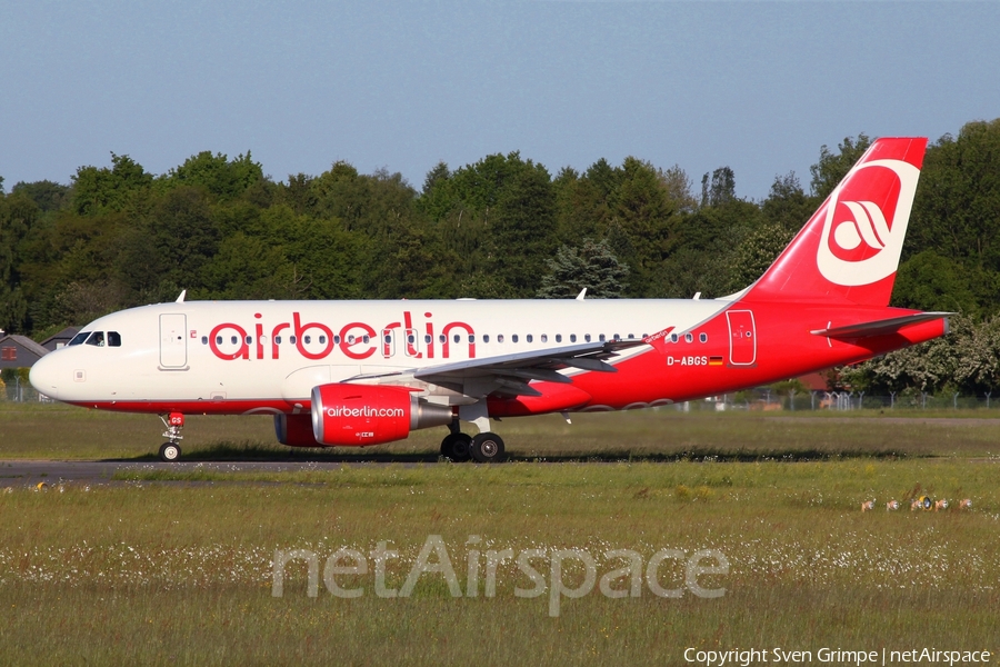 Air Berlin Airbus A319-112 (D-ABGS) | Photo 453355