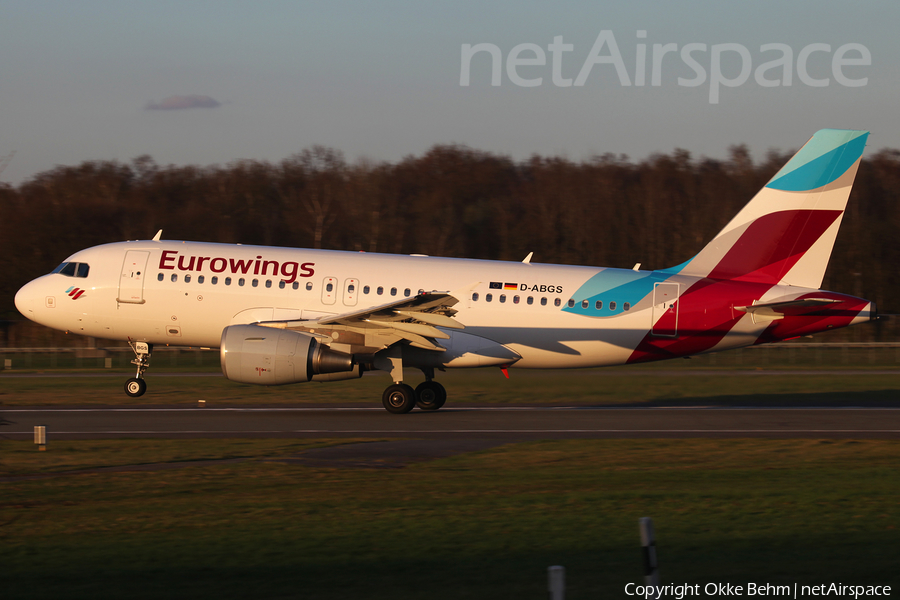 Eurowings Airbus A319-112 (D-ABGS) | Photo 157916