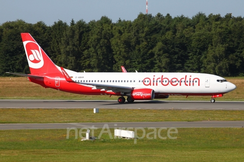 Air Berlin Boeing 737-86J (D-ABKM) at  Hamburg - Fuhlsbuettel (Helmut Schmidt), Germany