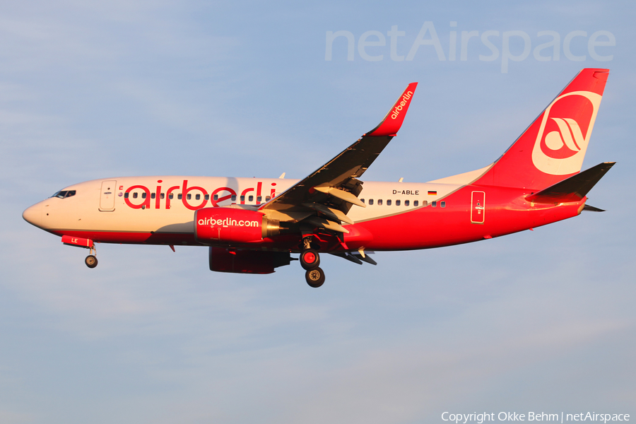 Air Berlin Boeing 737-76J (D-ABLE) | Photo 72924