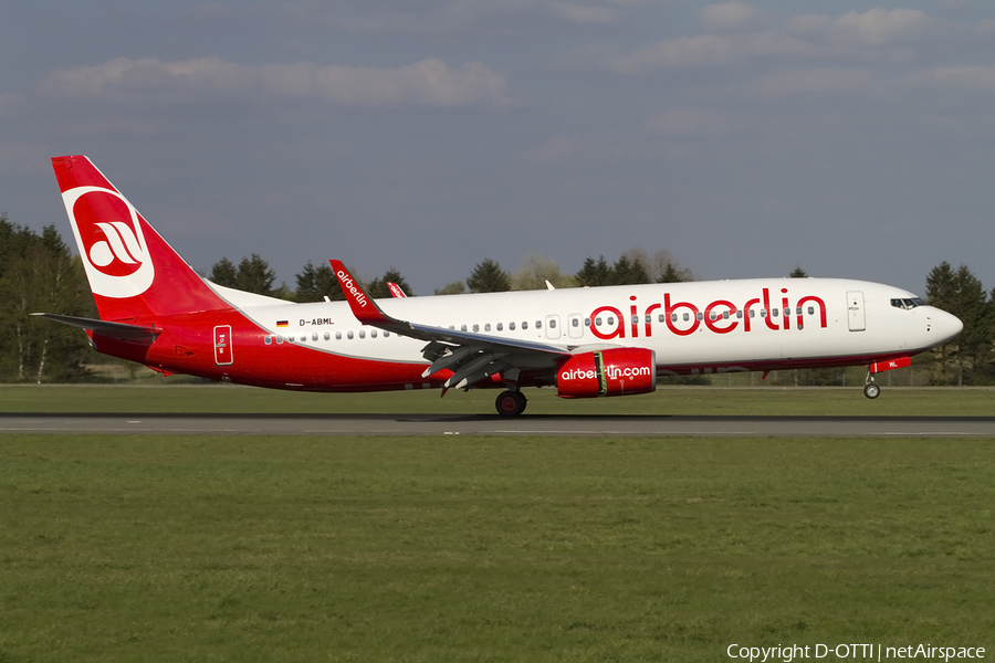Air Berlin Boeing 737-86J (D-ABML) | Photo 408073
