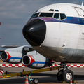 Globe Airways (fake airline) Boeing 707-430 (UNMARKED) at  Hamburg - Fuhlsbuettel (Helmut Schmidt), Germany