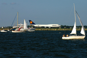 Lufthansa Boeing 747-430(M) (D-ABTH) at  Boston - Logan International, United States