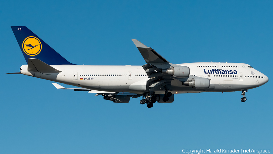 Lufthansa Boeing 747-430 (D-ABVS) | Photo 296024