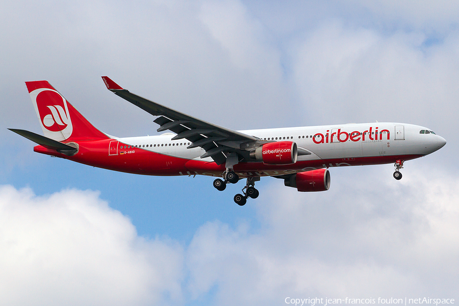 Air Berlin Airbus A330-223 (D-ABXD) | Photo 143478