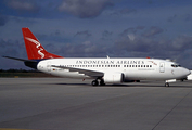 Indonesian Airlines Boeing 737-330 (D-ABXF) at  Hamburg - Fuhlsbuettel (Helmut Schmidt), Germany