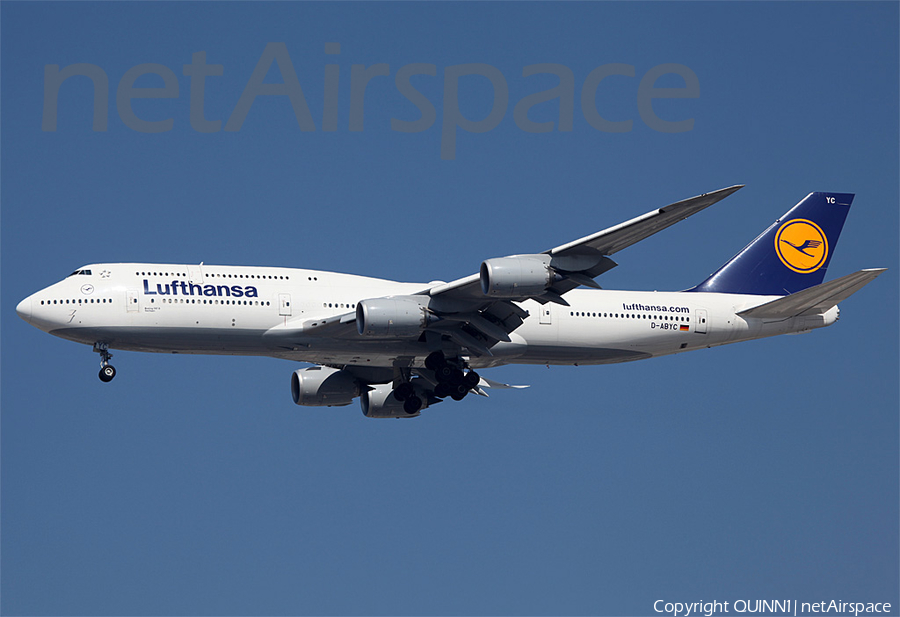 Lufthansa Boeing 747-830 (D-ABYC) | Photo 34499