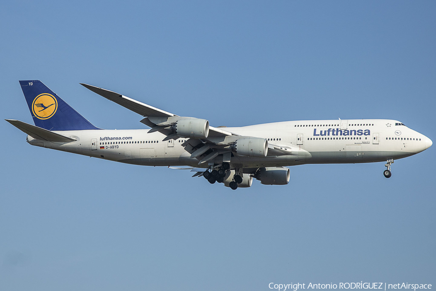 Lufthansa Boeing 747-830 (D-ABYD) | Photo 639903